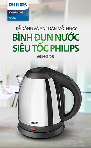 Bình Đun Siêu Tốc Philips HD9303 (1.2 Lít) - Hàng chính hãng