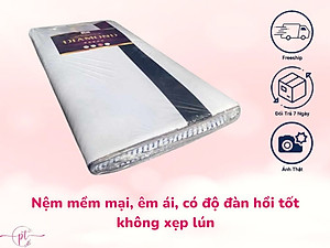 Nệm Cao Su Non Chần Viền Diamond Dày 3cm Kích Thước 80cm/1m/1m2/1m4/1m6/1m8 Đủ Size Tặng Kèm Ga Nệm