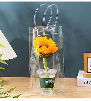 Túi Nhựa Trong Suốt Đựng Ly Giữ Nhiệt/Bình Giữ Nhiệt Tiện Lợi - Chính Hãng