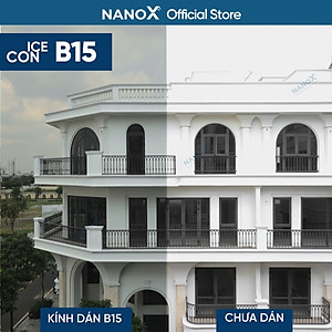 Phim cách nhiệt kính nhà NanoX B15 chống nắng nóng & chống UV màu tối