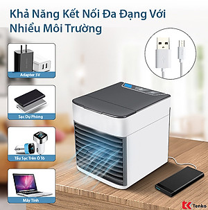 Quạt Điều Hòa Mini Để Bàn, Quạt Hơi Nước Làm Mát Mùa Hè- Tiện Lợi - Hàng Chính Hãng MINIIN