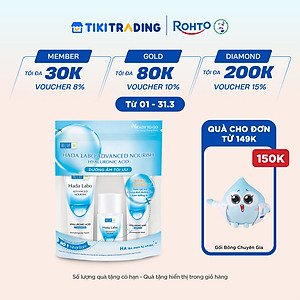 Bộ travel size dưỡng ẩm sâu Hada Labo Advanced Nourish Travel kit (Kem rửa mặt 15g + Dung dịch dưỡng 20ml + Kem dưỡng 12g)