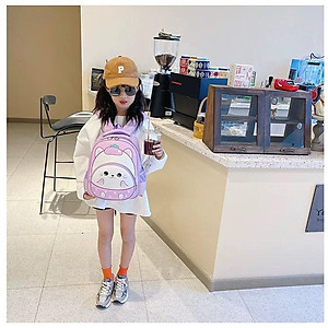 Balo cho bé mẫu giáo 2 3 4 5 tuổi ba lô quả trứng hình thú voi cá mập ngựa hổ  hình nổi 3D1230