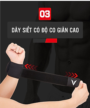 Băng Cổ Tay Trợ Lực Thể Thao VNS022, Bảo Vệ Cổ Tay Phòng Các Chấn Thương Cổ Tay Trong Thể Thao, Hỗ Trợ Phục Hồi Chân Thương Cổ Tay, Tùy Chỉnh Độ Siết Cổ Tay ( 1 Đôi )