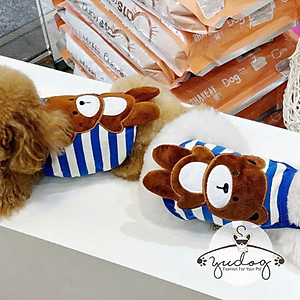 ÁO DÂY PHOM CROPTOP GẤU CUTE CHO THÚ CƯNG CHÓ MÈO