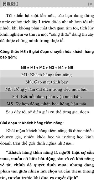 Sách Chế Tác Triệu Đô - M5 Công Thức Triệu Đô Trong Ngành Môi Giới Bất Động Sản