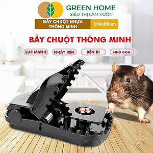 Bẫy Chuột Thông Minh Greenhome, D14xr9cm, Lò Xo Độ Nhạy Cao, Lực Gấp Mạnh, Dễ Dùng, Hiệu Quả Cao, Tái Sử Dụng Nhiều Lần
