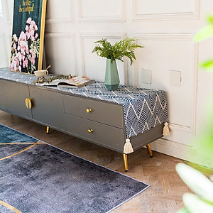 Khăn trải bàn, khăn decor kê tủ tivi bàn ăn trang trí nhà cửa