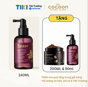 Nước dưỡng da đầu bồ kết Cocoon giảm gàu và chăm sóc da đầu nhạy cảm 140ml