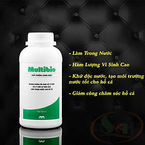 Vi sinh nước MultiBio Plus 125ml, 250ml, 500ml, 1000ml multi bio men khử đục làm trong bể cá tép thủy sinh