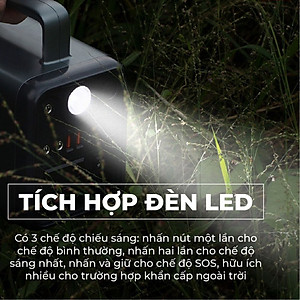 Trạm sạc dự phòng Yoobao EN300WLPD đầu ra 220V có thể nấu cơm, quạt, dung lượng 72000mAh cổng điện 220V/300W có đèn Pin - Hàng chính hãng