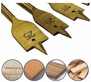 Bộ 6 Mũi Khoan Khoét Gỗ Đuôi Cá  Milliken Tampe NL-3028 - Màu sắc ngẫu nhiên