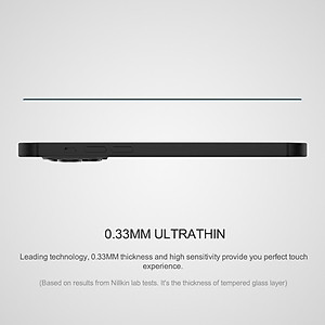 Miếng dán kính cường lực full  3D cho iPhone 14 Pro Max (6.7 inch) hiệu Nillkin Amazing CP+ Pro (Phủ Nano, vát cạnh 2.5D, mỏng 0.33mm) - hàng nhập khẩu