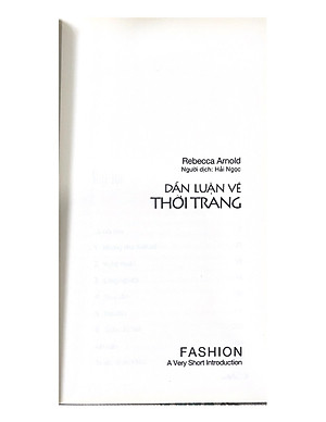 Sách Dẫn Luận Về Thời Trang