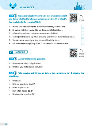 Bài tập tiếng Anh lớp 8, 4 kỹ năng Global Success (Có đáp án) – Tập 2 – ThS. Lê Vy – Anh ngữ Vivian