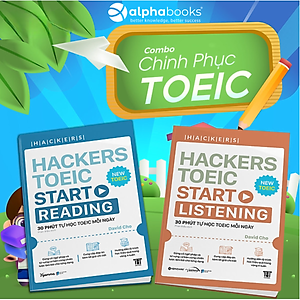 Combo 2 Cuốn: Hackers Toeic Start Listening + Reading