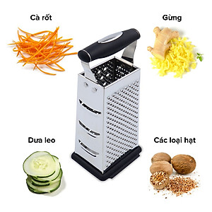 Dụng Cụ Bào Nạo Rau Củ 4 Mặt Benchusch Thép Không Gỉ - Hàng Chính Hãng