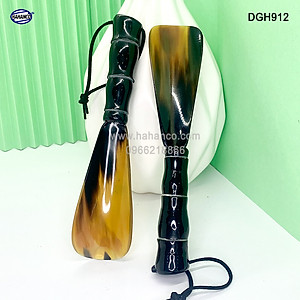 Đón giày bằng sừng tay cầm đốt trúc VIP (Dài 20cm) DGH912 - Chuyên dụng cho giày cao cấp - Cho giày Nam & Nữ - Product of HAHANCO