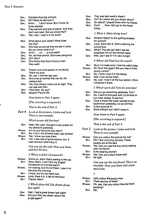 A1 Movers 3 Answer Booklet: Authentic Examination Papers