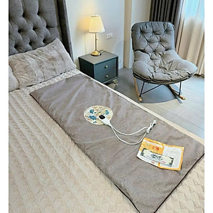 Thảm Ngải Cứu Điện, Đệm Sưởi Ngải Cứu Đông Y Nội Địa Trung Hỗ Trợ Đau Vai Gáy, Đau Lưng Nhức Mỏi Xương Khớp - TẶNG KÈM TÚI ĐỰNG HÀNG CHÍNH HÃNG MINIIN