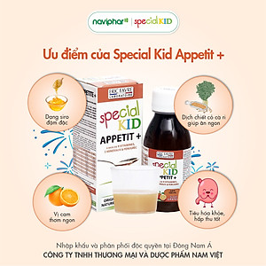 TPBVSK Special Kid Appetit+ Bổ sung các loại Vitamin và Khoáng chất - Hỗ trợ tiêu hóa tốt, giúp bé ăn ngon miệng (125ml)[Siro – Nhập khẩu Pháp]
