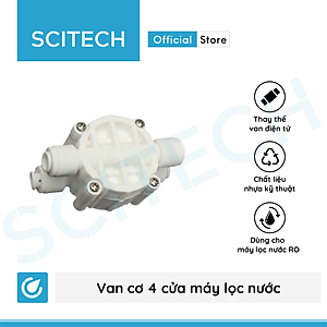 Van cơ 4 cửa nối nhanh dùng trong máy lọc nước (Van cơ 4 chiều, van cơ 4 ngả, van cóc) - Hàng chính hãng
