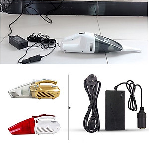 Bộ đổi 220V sang 12V, chuyển đổi nguồn điện máy hút bụi ô tô tặng kèm chấu 3 chân sang 2 chân