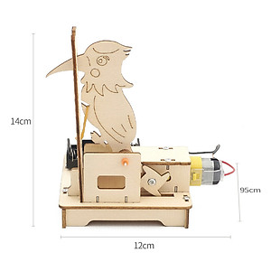 Bộ Đồ Chơi Lắp Ghép STEM Mô Hình Chim Gõ Kiến, Bộ Đồ Chơi Khoa Học Tự Làm Chim Gõ Kiến, Bộ Đồ Chơi Gỗ Cao Cấp Khoa Học Tự Làm DIY Wood Steam - Chính Hãng BABYBOSS.