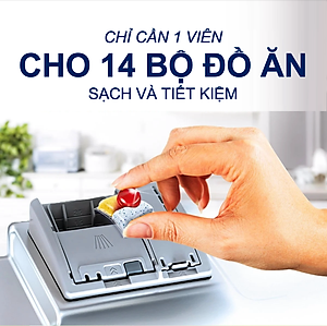 Viên rửa bát Finish Quantum Max 100 viên 14 in 1