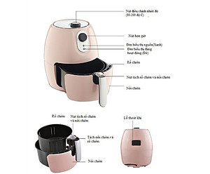 Nồi chiên không dầu Daewoo DEF-DM555 (2.6L) - Hàng chính hãng