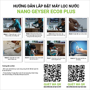 Máy lọc nước Nano Geyser ECO công nghệ lọc Nano - Hàng Chính Hãng