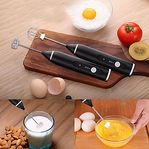 Máy đánh trứng KG86 tạo bọt cà phê mini cầm tay dễ sử dụng 2 trong 1 tích hợp cổng sạc usb - Hàng chính hãng