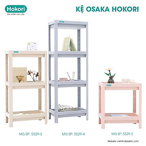 Kệ Để Đồ Đa Năng Osaka Hokori, Nhựa Việt Nhật Kệ Để Đồ Decor Nhà Cửa Xinh Xắn 2 Tầng - Hàng Việt Nam