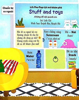 Sách Tương Tác - Lift-The-Flap- Lật mở khám phá - Stuff and toys - Những đồ vật quanh em