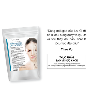 Collagen bổ sung Vitamin C tăng khả năng chống oxy hóa Lá House Pure Amino Collagen C+ (6.5g*30gói)