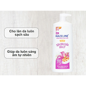 Sữa tắm dưỡng thể thiên nhiên trắng sáng da Hazeline 1KG - Sữa ong chúa hoa ly