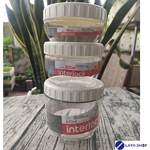 Hộp Bảo Quản Interlock Lock&Lock - INL401W- 620ml Dùng Đựng Đồ Khô, Gia vị