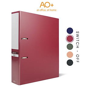 Bìa Còng D2 Switch OFF AO+, Nhựa PP/ A4, 2 Nhẫn D (3.5cm/ 5cm)