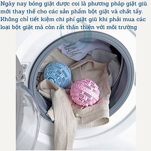 Bộ 2 Bóng Giặt Cầu Gai 11Cm Hỗ Trợ Giặt Đồ Siêu Sạch Chống Nhăn Quần Áo Bóng giặt quần áo, Banh giặt quần áo chống nhăn cỡ lớn 11cm khử khuẩn mùi ẩm mốc