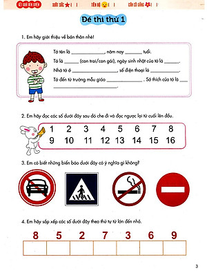 Sách Bé Vào Lớp 1 - Đề Thi Thử Vào Lớp 1