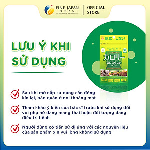 Viên uống chống hấp thụ Calories Burn FINE JAPAN hạn chế hấp thụ tinh bột & chất béo gói 150 viên (30 ngày)