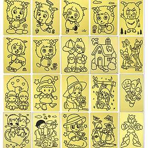 Combo 10 Tranh Cát Cho Bé Nhiều Hình