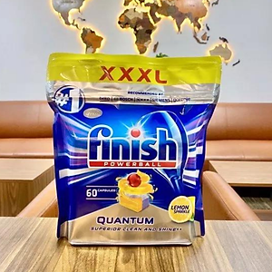 Túi 60 viên rửa chén Finish Quantum Max Dishwasher Tablets PTT025459