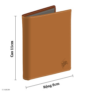 Bóp Đựng Thẻ ATM Nhỏ Gọn SUPPLE, Da Bò SMALL PEBBLE Mềm Mại - Bền Bỉ, Chống Xước - Chống Nhăn Tốt, Thiết Kế Hiện Đại, Ngăn Súp Lê Rộng, Đựng Được Nhiều Thẻ Ngân Hàng, Card Danh Thiếp, Căn Cước Công Dân, Dáng Đứng - Gập 2 – Hàng Chính Hãng SAIGIO