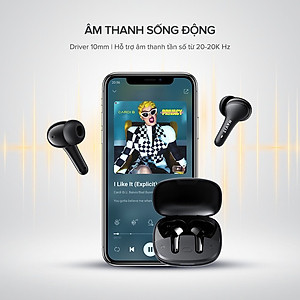 Tai Nghe True Wireless Havit TW959, Bluetooth 5.1, Độ Trễ Tới 0.065s, Kháng Nước IPX4, Pin Tới 20H - Hàng Chính Hãng