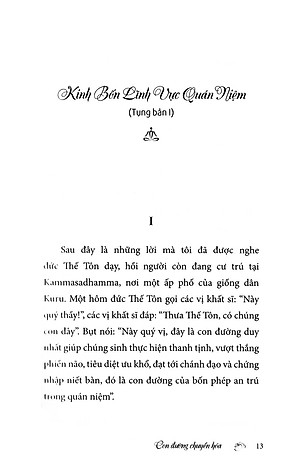 Sách Con Đường Chuyển Hóa - Kinh Bốn Lĩnh Vực Quán Niệm (Tái Bản)