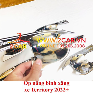 Ốp tay nắm, hõm cửa xe Ford Territory 2022, 2023 mạ Crom cao cấp