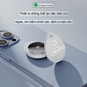 Định Vị Remax DropTag RT-G2302, Định Vị Không Giới Hạn Khoảng Cách + Tặng pin + dây đeo - Hàng chính hãng