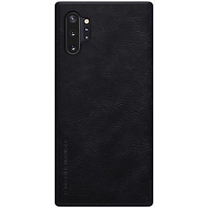 Bao da dành cho Samsung Galaxy Note 10 Plus, Samsung Galaxy Note 10 Plus 5G hiệu Nillkin Qin- Hàng chính hãng