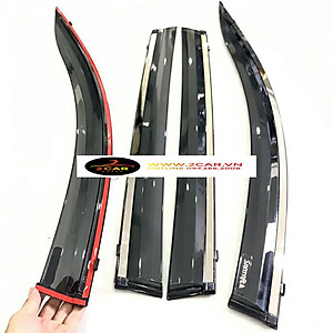 Vè che mưa xe Hyundai Santafe 2016 - 2022 chỉ Inox (hàng cao cấp dày đẹp)